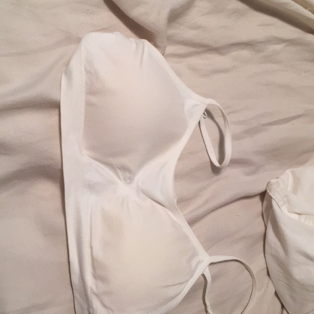 White bralette with cups